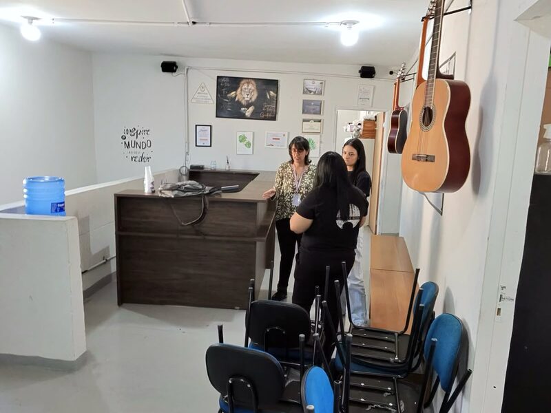 Recepção da sede do Instituto Feirou